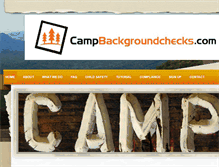 Tablet Screenshot of campbackgroundchecks.com